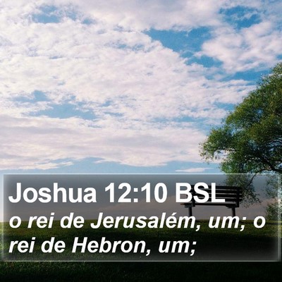 Joshua 12:10 BSL Bible Verse Image