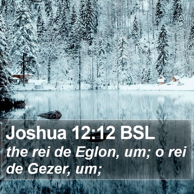 Joshua 12:12 BSL Bible Verse Image