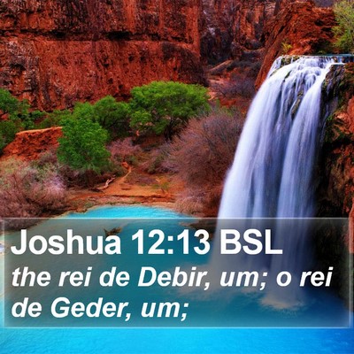 Joshua 12:13 BSL Bible Verse Image