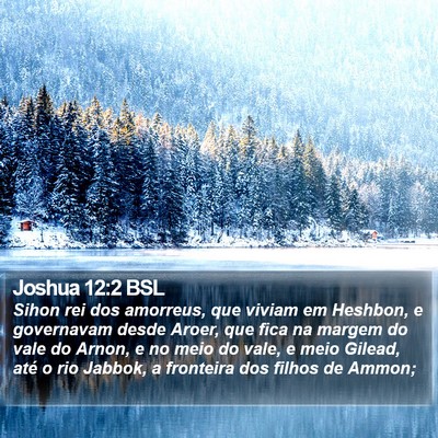 Joshua 12:2 BSL Bible Verse Image
