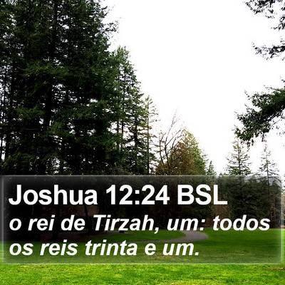 Joshua 12:24 BSL Bible Verse Image