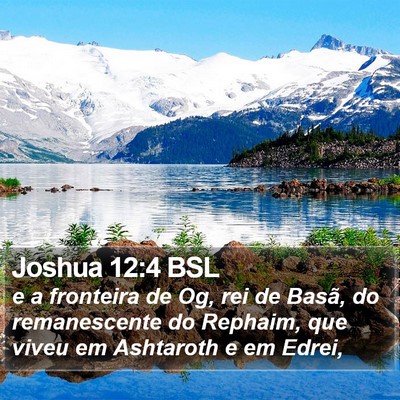 Joshua 12:4 BSL Bible Verse Image