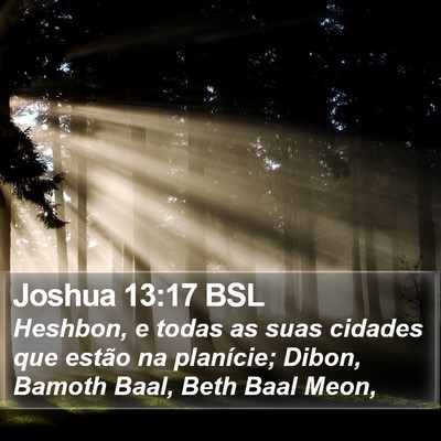 Joshua 13:17 BSL Bible Verse Image