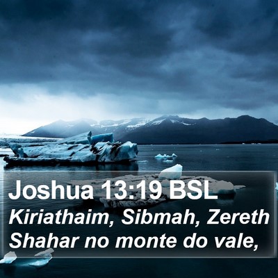 Joshua 13:19 BSL Bible Verse Image