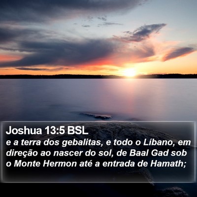 Joshua 13:5 BSL Bible Verse Image