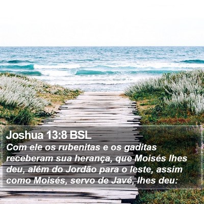 Joshua 13:8 BSL Bible Verse Image