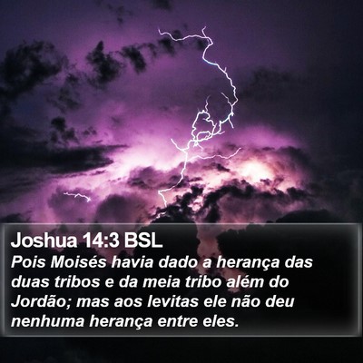 Joshua 14:3 BSL Bible Verse Image