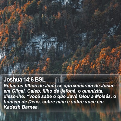 Joshua 14:6 BSL Bible Verse Image