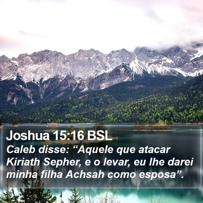 Joshua 15:16 BSL Bible Verse Image