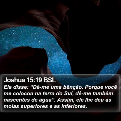Joshua 15:19 BSL Bible Verse Image