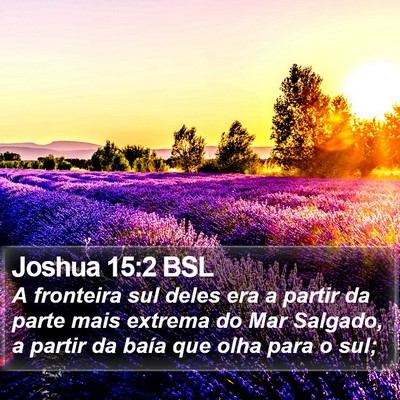 Joshua 15:2 BSL Bible Verse Image