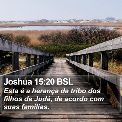 Joshua 15:20 BSL Bible Verse Image