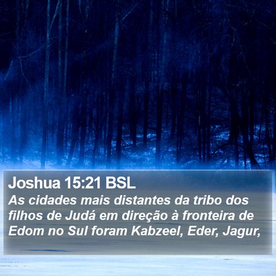 Joshua 15:21 BSL Bible Verse Image