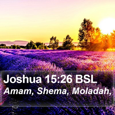Joshua 15:26 BSL Bible Verse Image