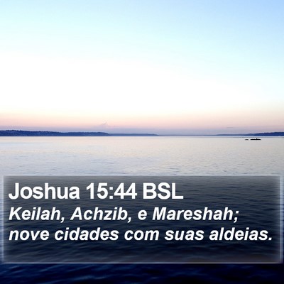 Joshua 15:44 BSL Bible Verse Image