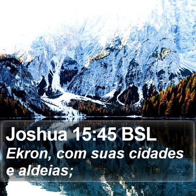 Joshua 15:45 BSL Bible Verse Image