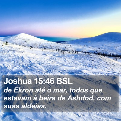 Joshua 15:46 BSL Bible Verse Image