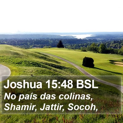 Joshua 15:48 BSL Bible Verse Image
