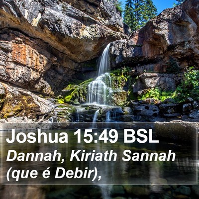 Joshua 15:49 BSL Bible Verse Image