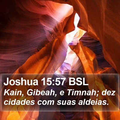 Joshua 15:57 BSL Bible Verse Image
