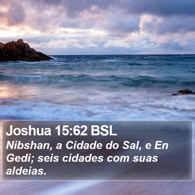 Joshua 15:62 BSL Bible Verse Image