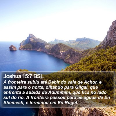 Joshua 15:7 BSL Bible Verse Image