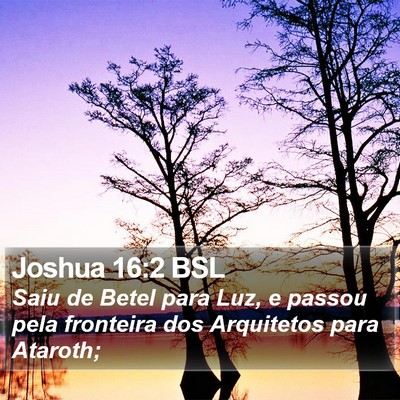 Joshua 16:2 BSL Bible Verse Image