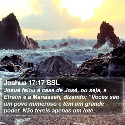 Joshua 17:17 BSL Bible Verse Image