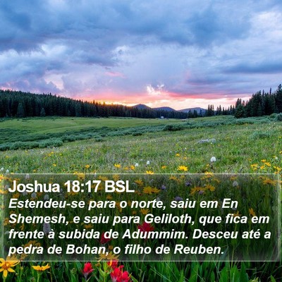 Joshua 18:17 BSL Bible Verse Image