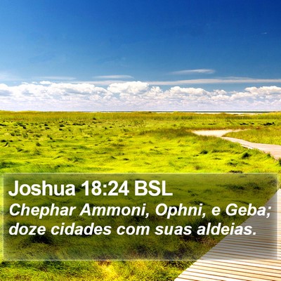 Joshua 18:24 BSL Bible Verse Image