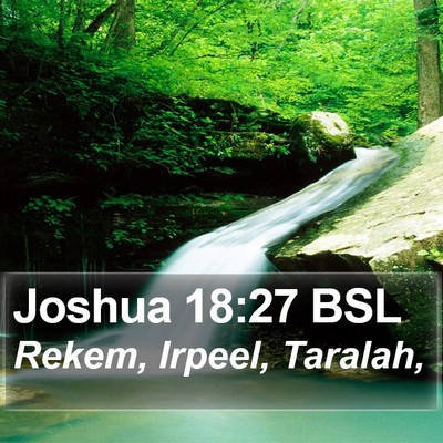 Joshua 18:27 BSL Bible Verse Image