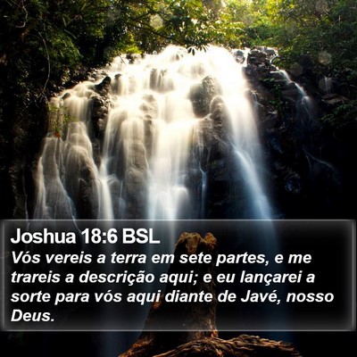 Joshua 18:6 BSL Bible Verse Image