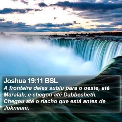 Joshua 19:11 BSL Bible Verse Image