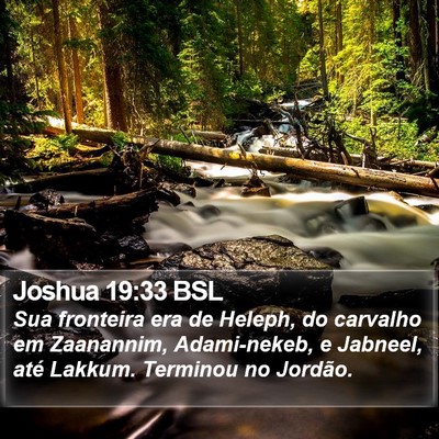 Joshua 19:33 BSL Bible Verse Image