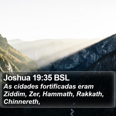 Joshua 19:35 BSL Bible Verse Image