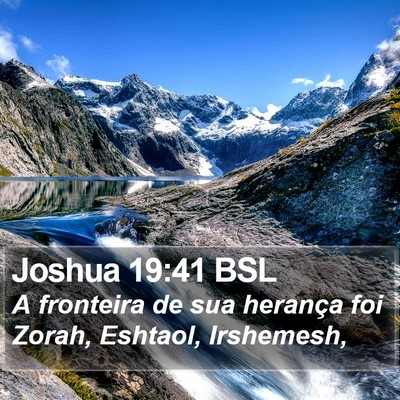 Joshua 19:41 BSL Bible Verse Image