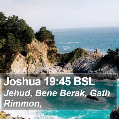 Joshua 19:45 BSL Bible Verse Image