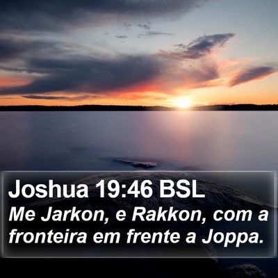 Joshua 19:46 BSL Bible Verse Image
