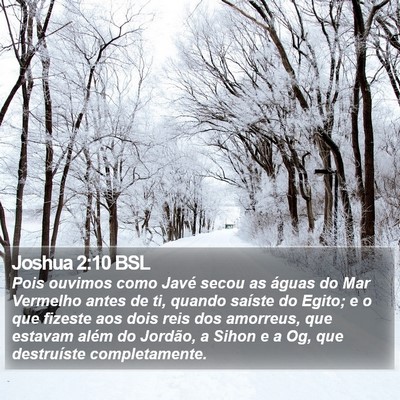 Joshua 2:10 BSL Bible Verse Image