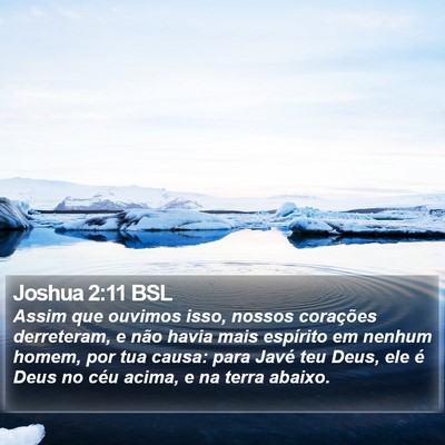 Joshua 2:11 BSL Bible Verse Image