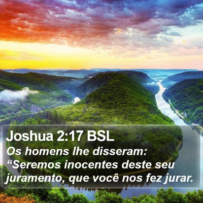 Joshua 2:17 BSL Bible Verse Image