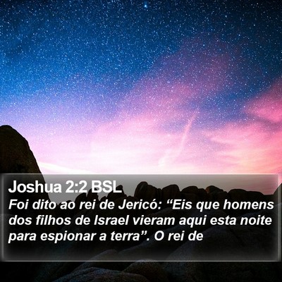 Joshua 2:2 BSL Bible Verse Image