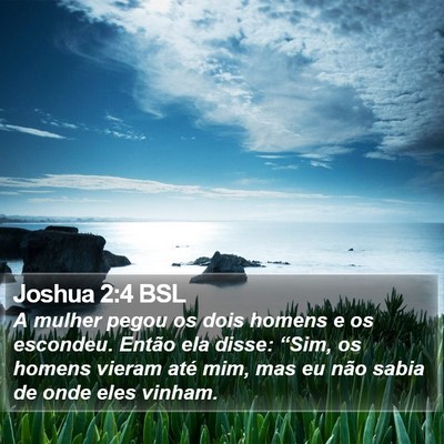 Joshua 2:4 BSL Bible Verse Image