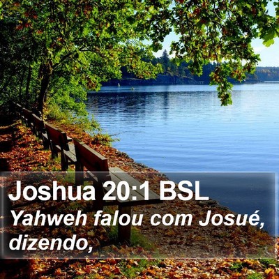 Joshua 20:1 BSL Bible Verse Image