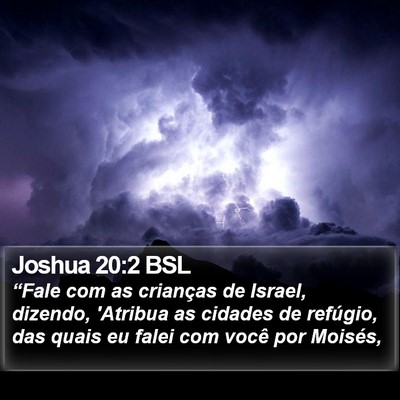 Joshua 20:2 BSL Bible Verse Image