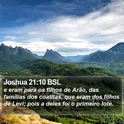 Joshua 21:10 BSL Bible Verse Image