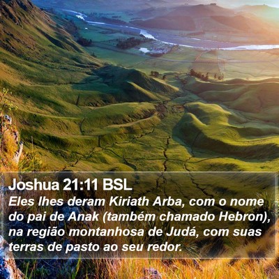 Joshua 21:11 BSL Bible Verse Image