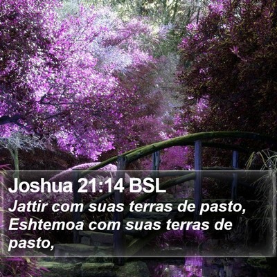 Joshua 21:14 BSL Bible Verse Image
