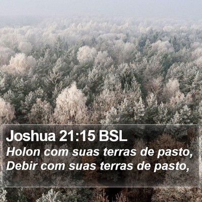 Joshua 21:15 BSL Bible Verse Image