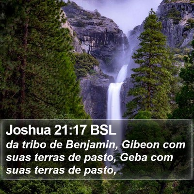 Joshua 21:17 BSL Bible Verse Image